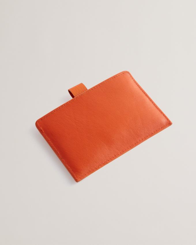 Porte-Carte Ted Baker Two Tone Leather Pullout Orange Homme | UJC-89919374